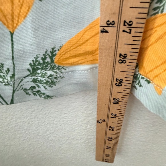 New Free People Venice Beach Flare Jeans in Sky Combo Cali Poppies Size 27 - Picture 7 of 10